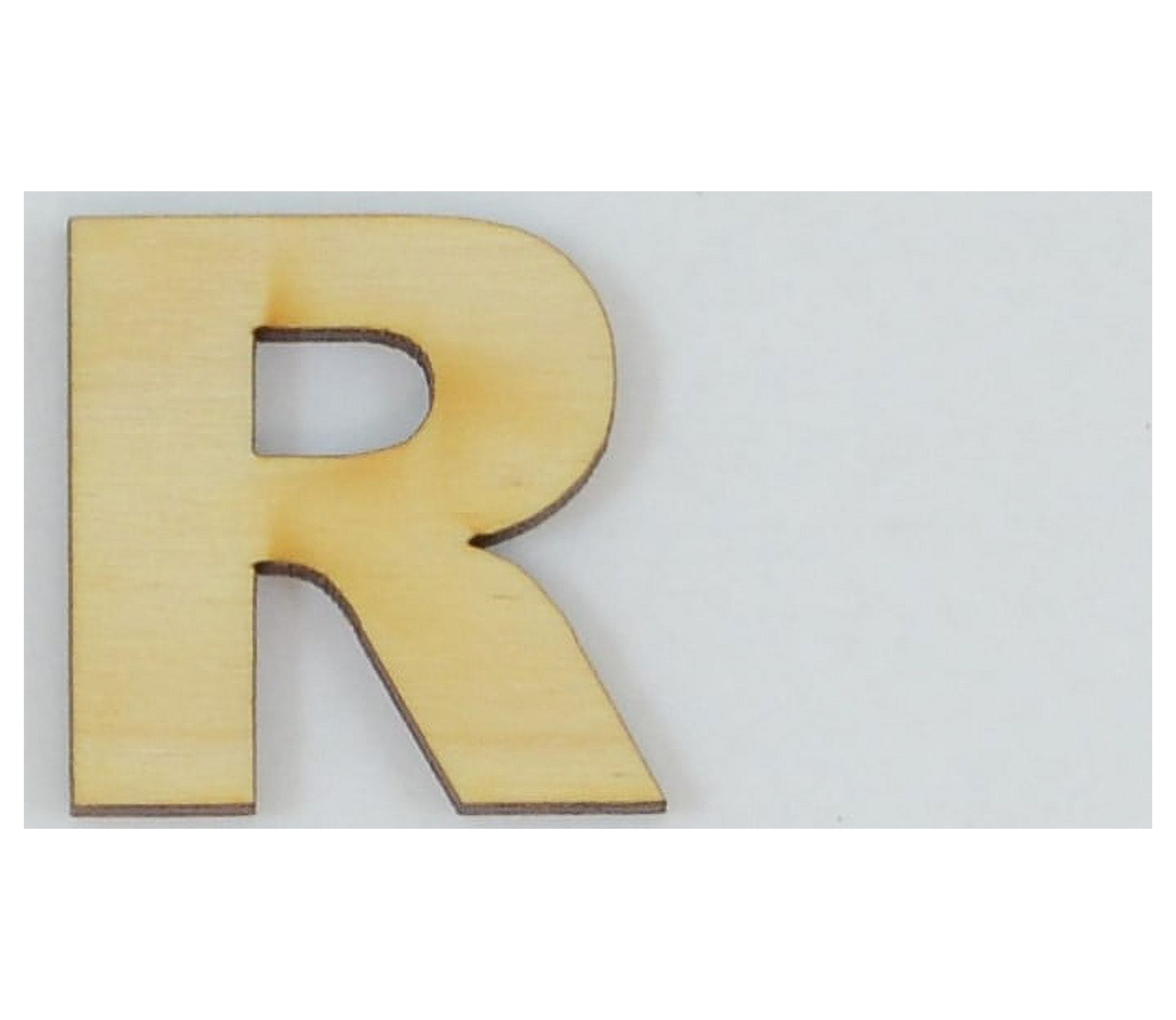1 Pc, 8 Inch X 1/4 Inch Thick Wood Letters R In The Arial Font For ...