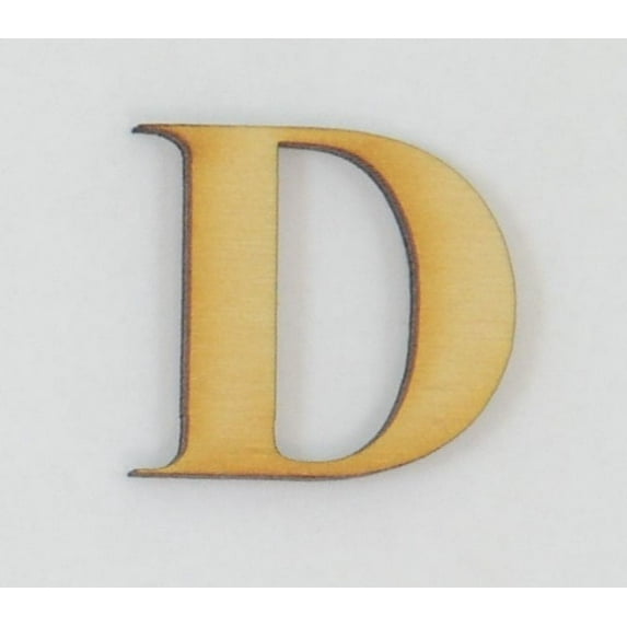 1 Pc, 8 Inch X 1/8 Inch Thick Times New Roman Bold Wood Letters D Great For Craft Project & Different Decor