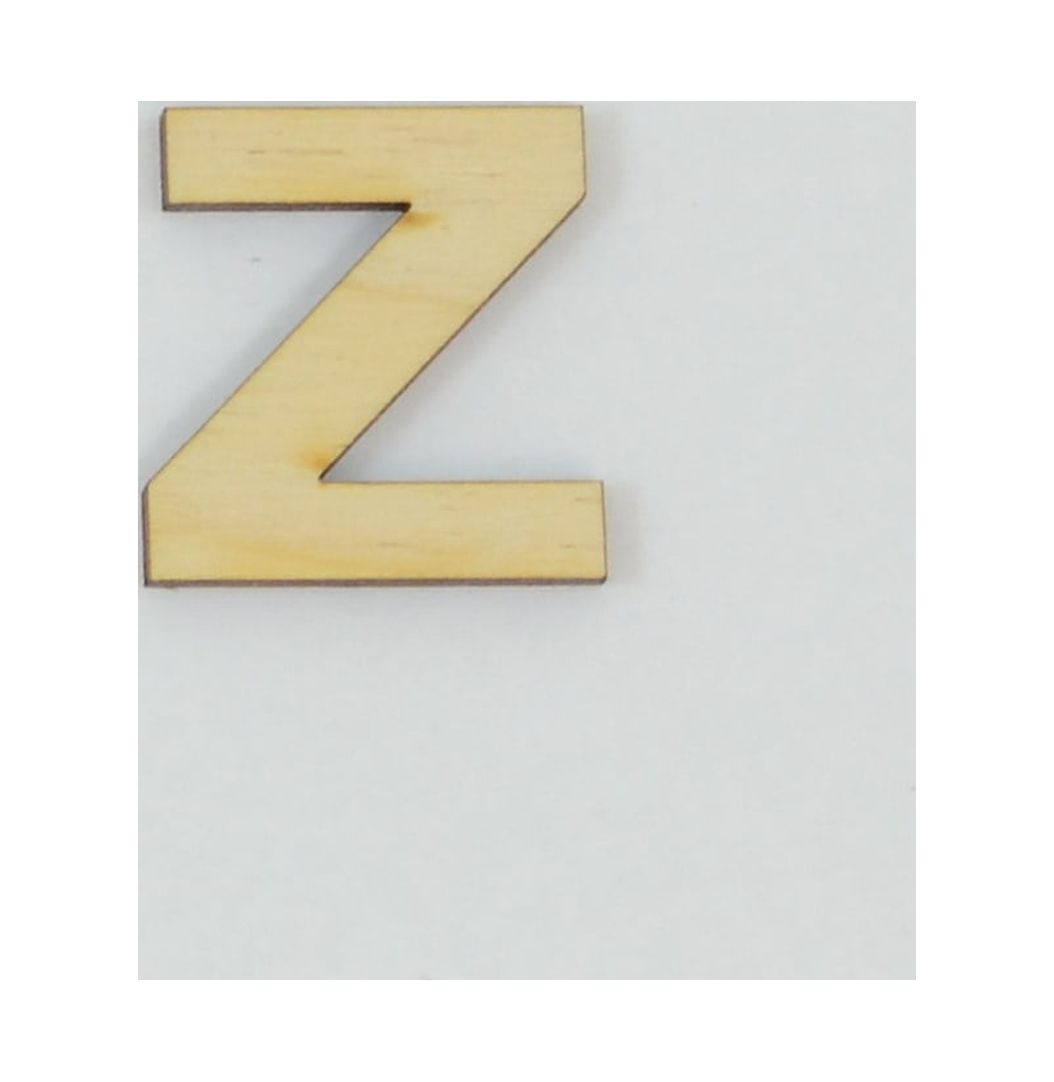 1 Pc, 8 Inch X 1/8 Inch Thick Wood Letters Z In The Arial Font For Craft Project & Different Decor - image 1 of 3