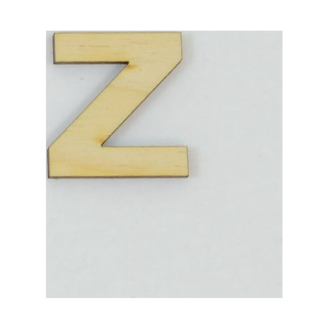 1 Pc, 8 Inch X 1/8 Inch Thick Wood Letters Z In The Arial Font For Craft Project & Different Decor