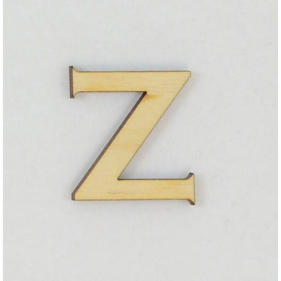 1 Pc, 8 Inch X 1/8 Inch Thick Wood Letters Z In The Copperplate Gothic Bold Font Great For Craft Project & Different Decor