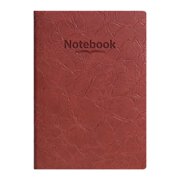 1 Pc A5 Leather Journal Notebook 160 Pages, Vintage Embossed Faux Leather Notebook, Executive Business Diary with Sewn Binding, Rustic Burgundy
