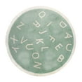thumbnail image 1 of 1 Pc ABC Alphabet Round Rug for Small People Bedroom Play Mat Soft Plush Children Educational Learning Rug Washable Non-Slip Small People Crawling Mat Floor Carpet Playroom Circle Rug, 31.5 Inch, 1 of 9