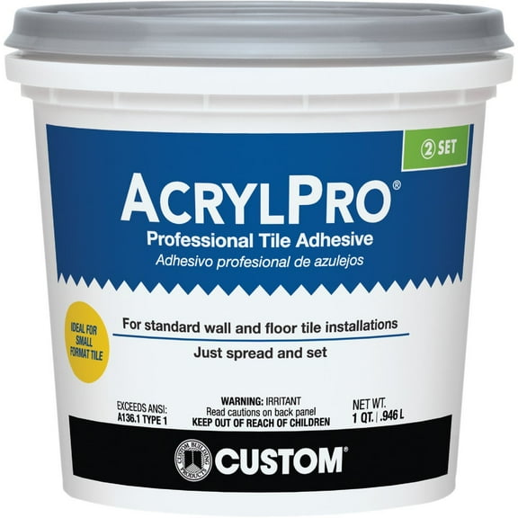 1 Pc Acrylpro 1 Qt. Ceramic Tile Adhesive