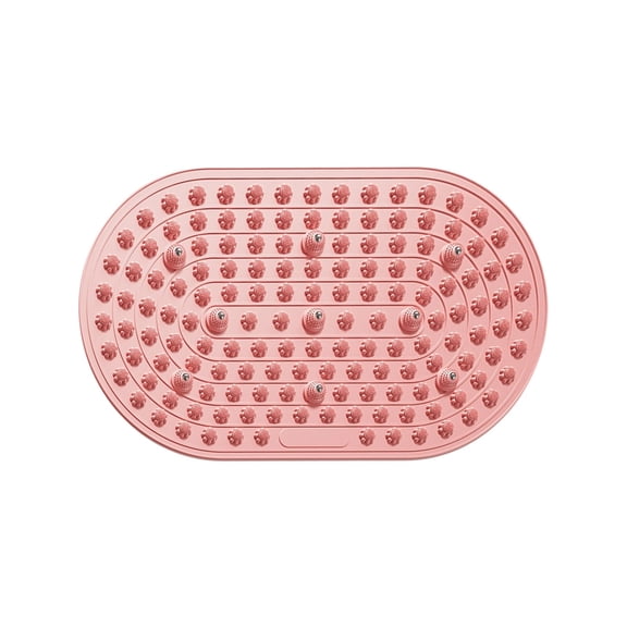 1 Pc Acupressure Foot Massage Mat, Silicone Foot Pressure Point Pad, Relief Pad for Foot Fatigue Relief, Suitable for Relaxation, Yoga, Home Fitness and Joggers, 29.53x17.72 Inch, Pink