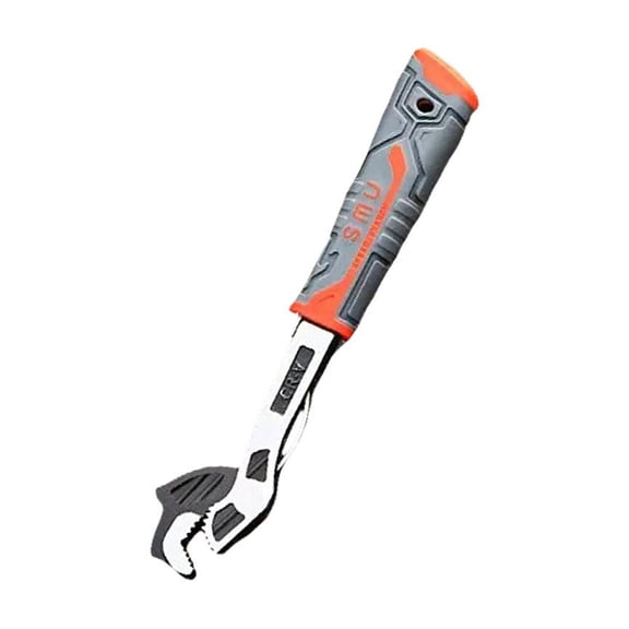 1 Pc Adjustable Wrench, Multi-function Self-locking Plumbing Spanner, Universal Soft Grip Wrench for Professional Mechanics and Practical Applications, 5.91 inch
