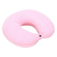 thumbnail image 1 of 1 Pc Adult Cozy Soft Microfiber Neck Pillow for Travel U Shape Memory Foam Airplane Pillow Travel Neck Pillow Compact Machine Washable Perfect for Airplane, Car or Home Use, 10.62"x9.44", Pink, 1 of 8