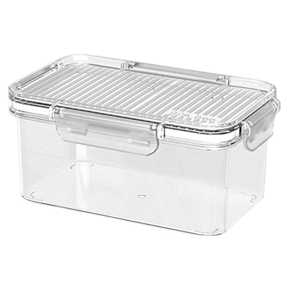 1 Pc Airtight Food Storage Container with Lid, Plastic Storage Can, Kitchen and Pantry Organization Canister, Food-grade Leak-proof Jar for Flour, Sugar and Cereal 3.54x4.72x7.48 Inch, White 1050M
