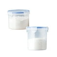 thumbnail image 1 of 1 Pc Each Airtight Food Storage Containers with Lids, BPA Free Kitchen Plastic Storage Containers for Dry Food, Flour and Sugar for Pantry Organization and Storage, 600ml and 800ml, 1 of 5
