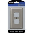 thumbnail image 1 of 1 Pc, Amerelle Century Antique Nickel 1 Gang Stamped Steel Duplex Wall Plate 1 Pk, 1 of 1
