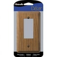 thumbnail image 1 of 1 Pc, Amerelle Contemporary Brown 1 Gang Oak Wood Decorator Wall Plate 1 Pk, 1 of 1