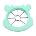 thumbnail image 1 of 1 Pc Apple Slicer Corer Cutter Non Slip Soft Handles, Stainless Steel Blades, Easy Fruit Vegetable Cutter for Apples, Pears, and More, Dishwasher Safe Kitchen Tool & Gadget 8 Blades, Green, 1 of 4