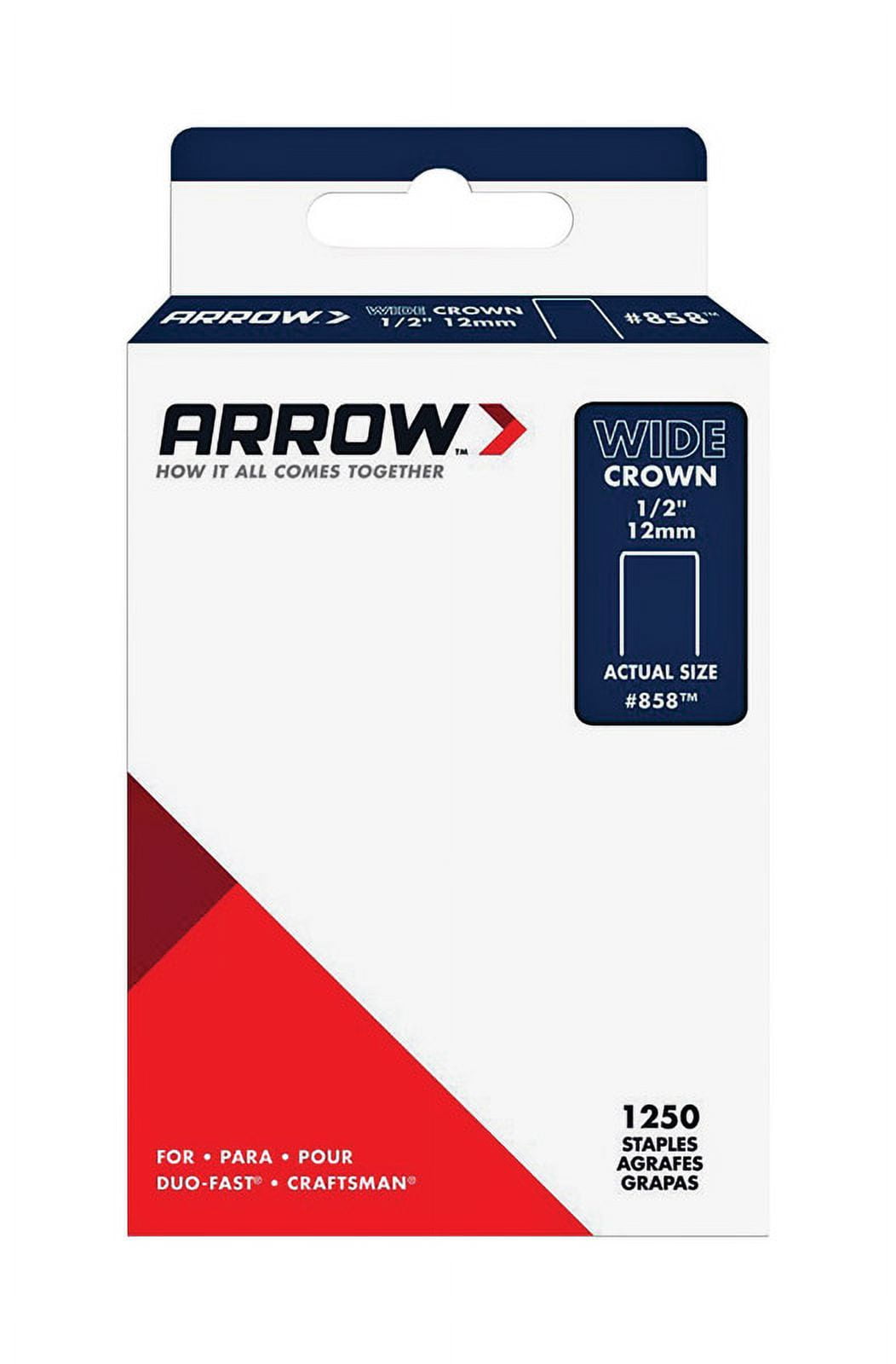 Punto Metallico Arrow Fastener #858SP – Larghezza 1/2 Pollice – Scatola Originale USA