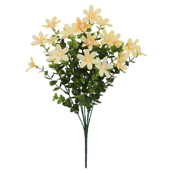 1 Pc Artificial Flower Pick, Artificial Silk Flower Bouquets, Fake Flowers Faux Flowers Plastic Flowers for Spring Summer Party Table Decor Indoor Outdoor Home Wedding Decoration
