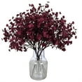 thumbnail image 1 of 1 Pc Artificial Flowers,Real Touch Fake Flowers for Spring Wedding Decor,19.29'' Artificial Flowers Faux Gypsophila Cherry and Stems for Home Decor Wedding Centerpieces Table Arrangements(RD2), 1 of 9