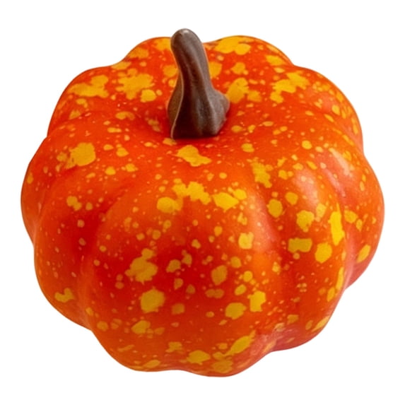 1 Pc Artificial Pumpkins Fall Decorations, Fake Pumpkins for Crafts, Table Centerpiece Indoor Mantel, Thanksgiving Harvest Autumn Decor, 1.96 x 1.37 Inch