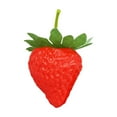 thumbnail image 1 of 1 Pc Artificial Red Strawberries Fake Simulation Realistic Strawberry Artificial Fruits Decoration Photography Prop for Home Kitchen Party Ornament, 1.38x1.18 Inch, Red, 1 of 9