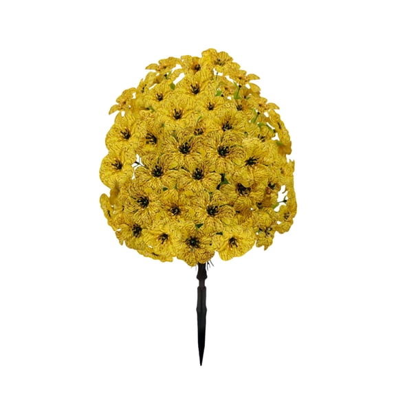 1 Pc Artificial Topiary Ball Flowers UV Resistant Outdoor Faux Plants with Ground Spikes Artificial Petunias Fake Bushes Spring Summer Decor for Garden, Porch, Patio & Indoor Planters, 15.75 Inch, K