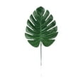 thumbnail image 1 of 1 Pc Artificial Tropical Leaf Artificial Palm Leaves Jungle Leaves Plant Safari Leaves Decorations for Hawaiian Decorations Beach Birthday Luau Party Decorations, Medium-Sized Rod Turtle Back Leaves, 1 of 9