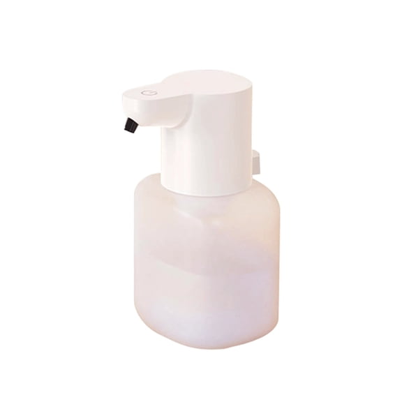1 Pc Automatic Sensor Hand Machine Automatic Foaming Soap Dispenser for Bathroom, 17oz/500ml Touchless Rechargeable for Tabletop Use in Bathroom, Kitchen, White Dripping Liquid