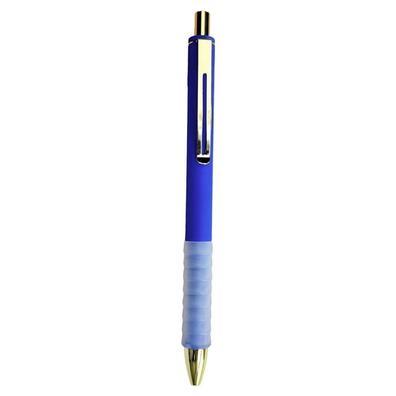 1 Pc Ballpoint Pens Black Ink Medium Point Pen with Super Soft Grip Ball Point Pen for Men Women Retractable Pens Smooth Writing Office Supplies Note Taking, 5.7", Dark Blue