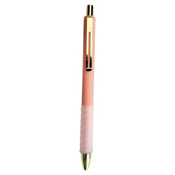 1 Pc Ballpoint Pens Black Ink Medium Point Pen with Super Soft Grip Ball Point Pen for Men Women Retractable Pens Smooth Writing Office Supplies Note Taking, 5.7", Orange