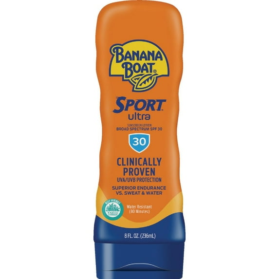 1 Pc Banana Boat Sport Ultra 8 Oz. Spf 30 Sunscreen Lotion