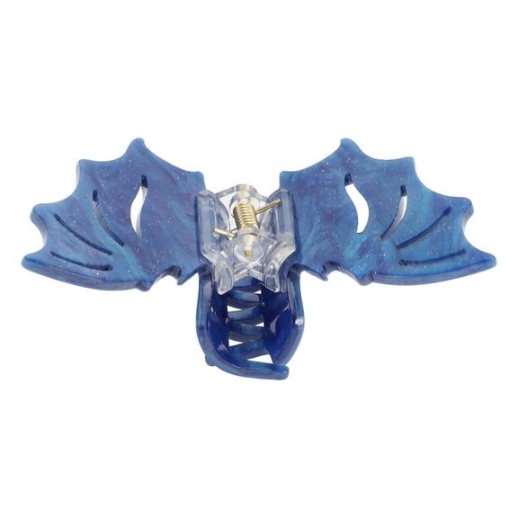 1 Pc  Bat Style Hair Clips Hairdo Clip for Women 3.35" Length Blue Purple