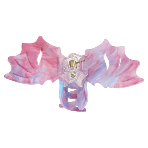 1 Pc Bat Style Hair Clips Hairdo Clip for Women 3.35" Length Pink Purple