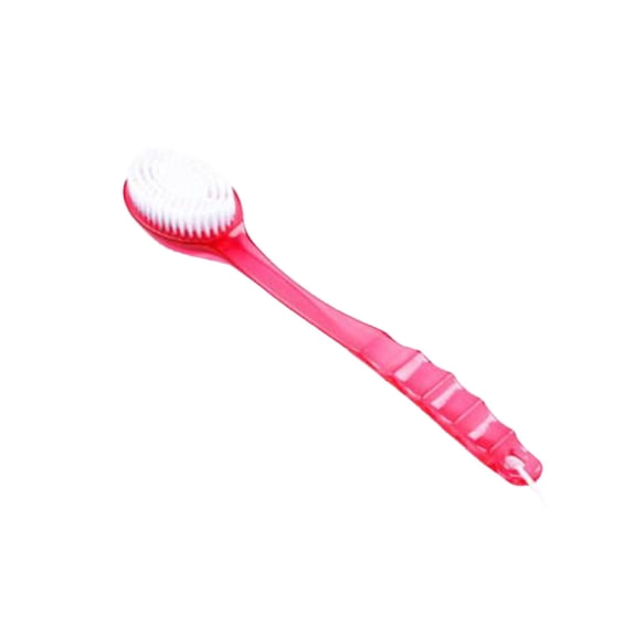 1 Pc Bath Brush with Bristles, Long Handle for Exfoliating Back, Body, and Feet, Bath and Shower Scrubber, 14.57x2.76 Inch