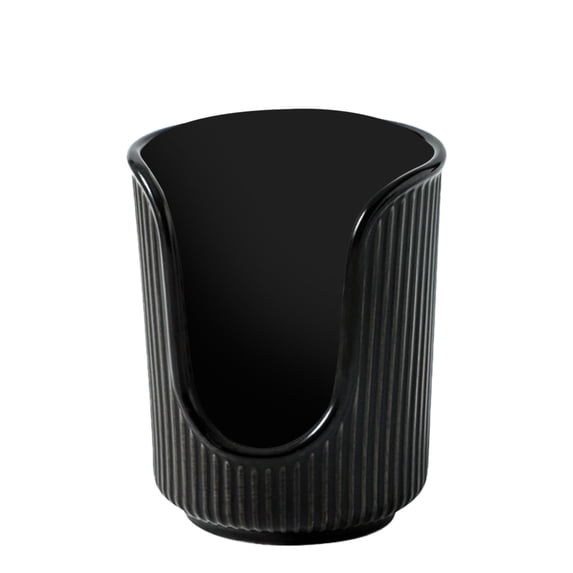 1 Pc Bathroom Cup Dispenser Plastic Paper Cup Holder Small Countertop Mouthwash Cups Accessories for Vanity Countertops, Bathroom, Kitchen, and Dining Room, 3.35"x4", Single Tube Black