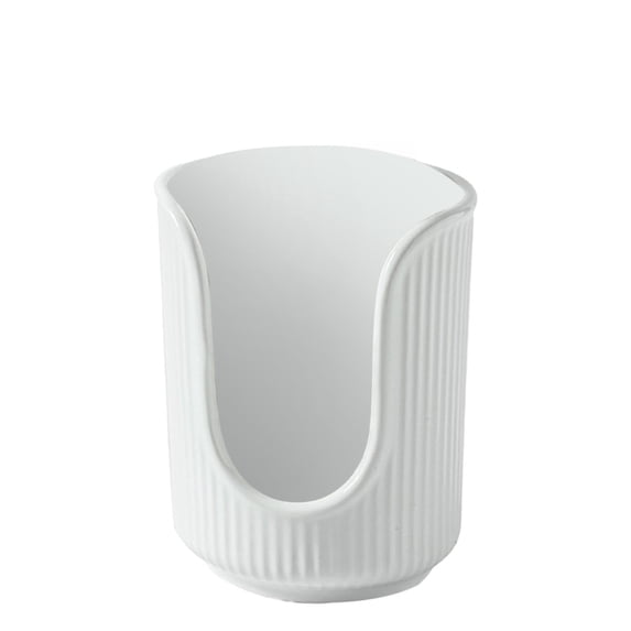 1 Pc Bathroom Cup Dispenser,Small Disposable Paper Cup Holder,Compact Mouthwash Cups Holder Plastic Mouthwash Cup Storage Rack Dispenser for Bathroom Vanity Countertop