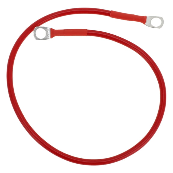 1 Pc Battery Inverter Cable 10 AWG Gauge 1.5FT 5/16" Lug Battery Cable Universal for Car Vehicle Boat RV Solar Tinned Copper Red