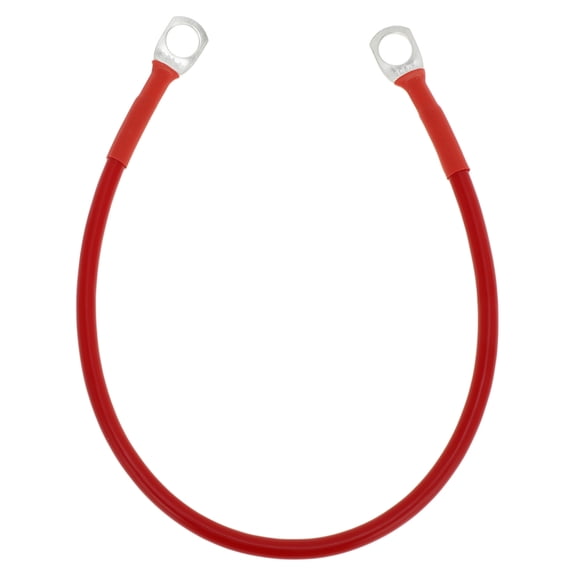 1 Pc Battery Inverter Cable 10 AWG Gauge 1FT 5/16" Lug Battery Cable Universal for Car Vehicle Boat RV Solar Tinned Copper Red