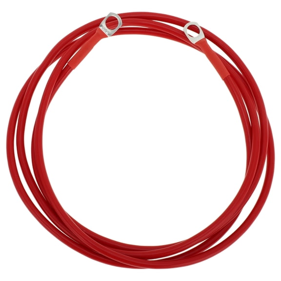 1 Pc Battery Inverter Cable 10 AWG Gauge 6FT 5/16" Lug Battery Cable Universal for Car Vehicle Boat RV Solar Tinned Copper Red