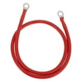 thumbnail image 1 of 1 Pc Battery Inverter Cable 5 AWG Gauge 2.5FT 5/16" Lug Battery Cable Universal for Car Vehicle Boat RV Solar Tinned Copper Red, 1 of 7