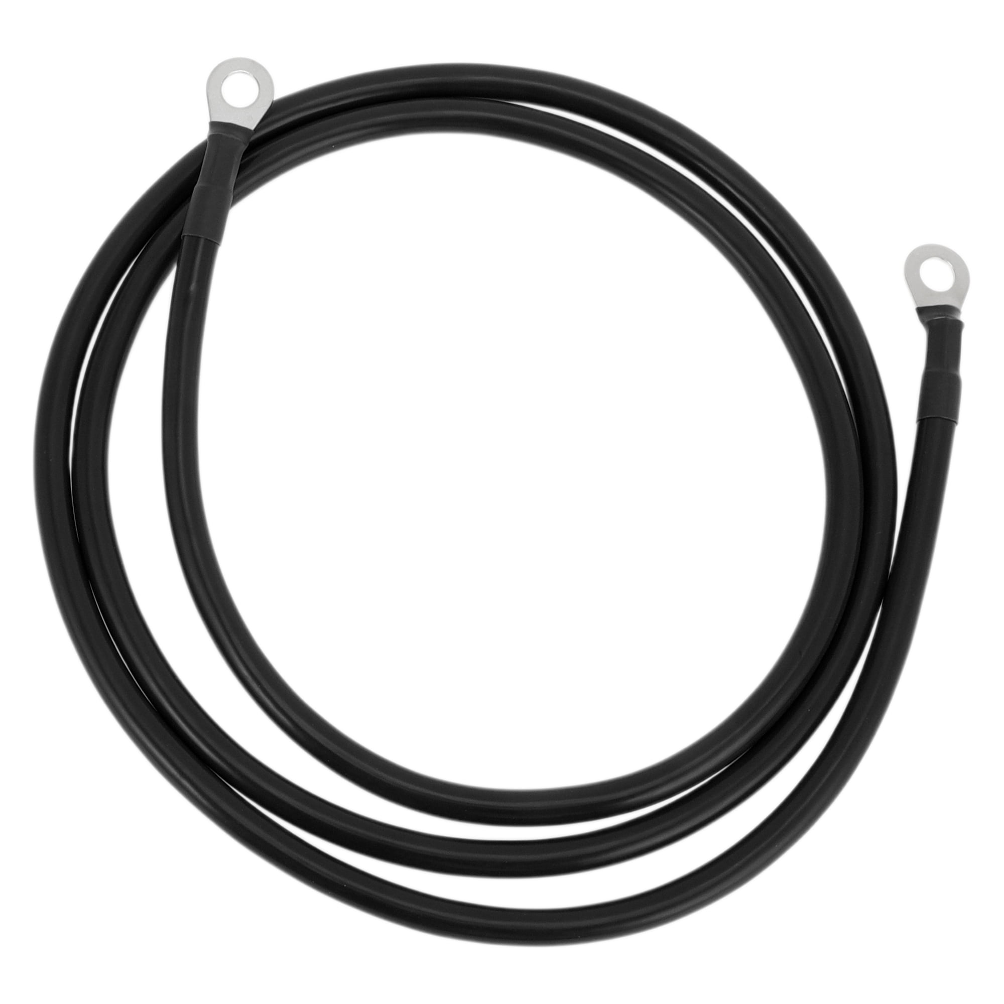 1 Pc Battery Inverter Cable 5 AWG Gauge 5FT 5/16" Lug Battery Cable Universal for Car Vehicle Boat RV Solar Tinned Copper Black