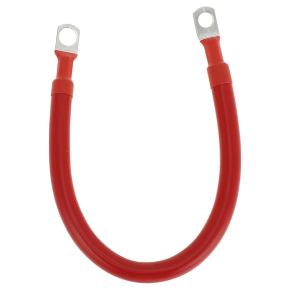 1 Pc Battery Inverter Cable Battery Cable 3/8" Lug 5/16" Lug 3 AWG Gauge 1FT Red Tinned Copper