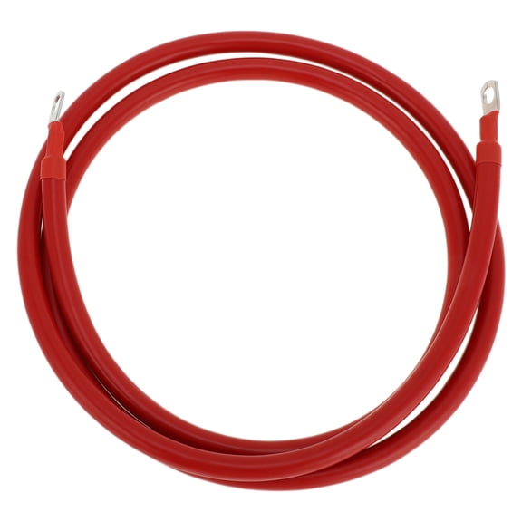 1 Pc Battery Inverter Cable Battery Cable 3/8" Lug 5/16" Lug 3 AWG Gauge 6FT Red Tinned Copper