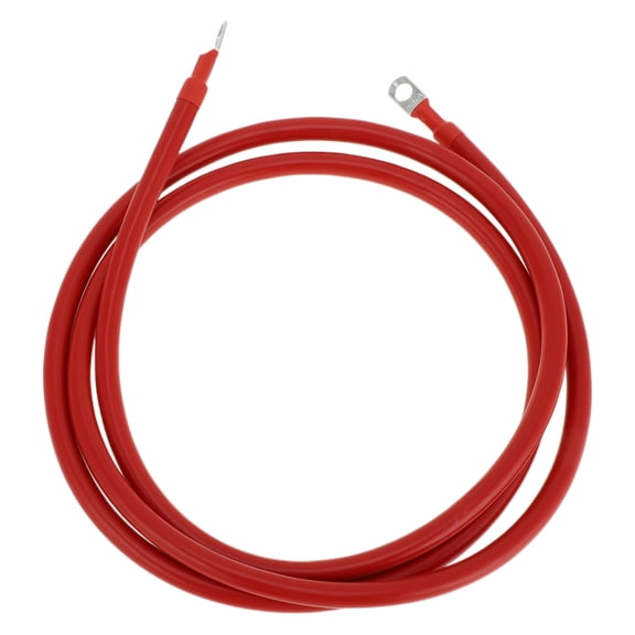 1 Pc Battery Inverter Cable Battery Cable 3/8" Lug 5/16" Lug 3 AWG Gauge 7FT Red Tinned Copper