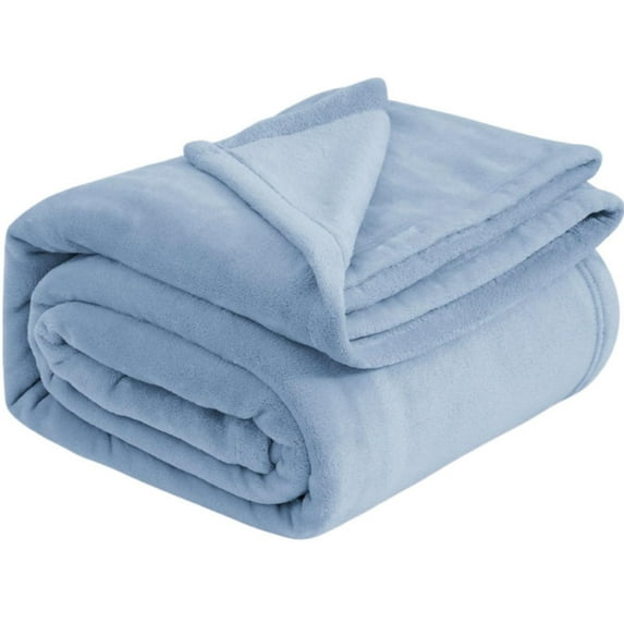 1 Pc Bedding Fleece Blanket Luxury Anti-Static Fuzzy Soft Microfiber Bed Blanket Fleece Blankets Bed Blanket Soft Lightweight Plush Fuzzy Cozy Luxury Microfiber, 47.24 X 78.74 Inch, Sky Blue