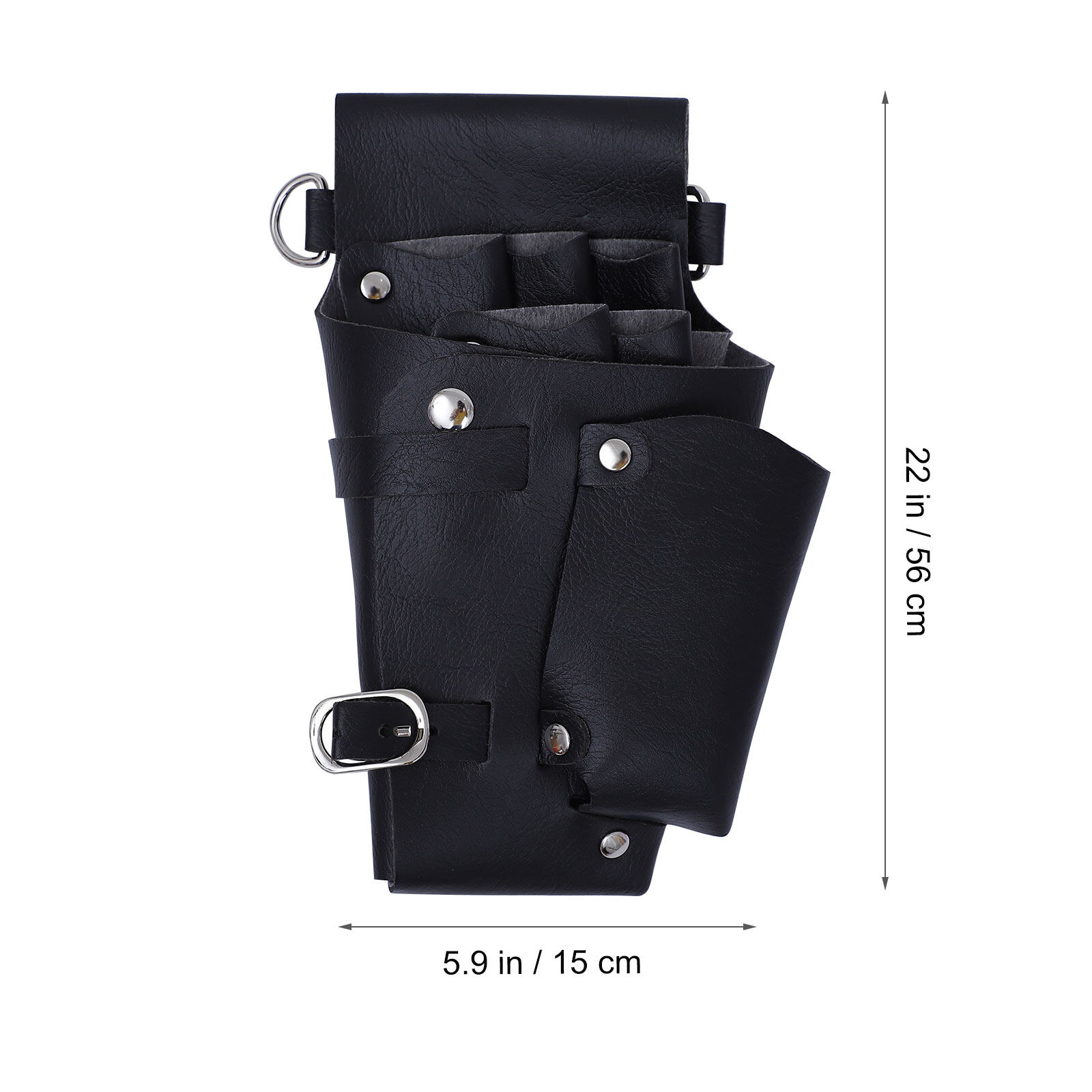 1 Pc Black Hair Scissor Holster Pouch Waist Shoulder Belt Barber Shears