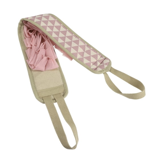 1 Pc Body Scrub Towel Exfoliating Towel for Bathroom for Shower 22.83"x3.74" Pink