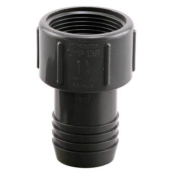 Boshart Polypropylene Pipe Adapter - 1-1/4 In. Insert x 1-1/4 In. FPT - 1 Pc