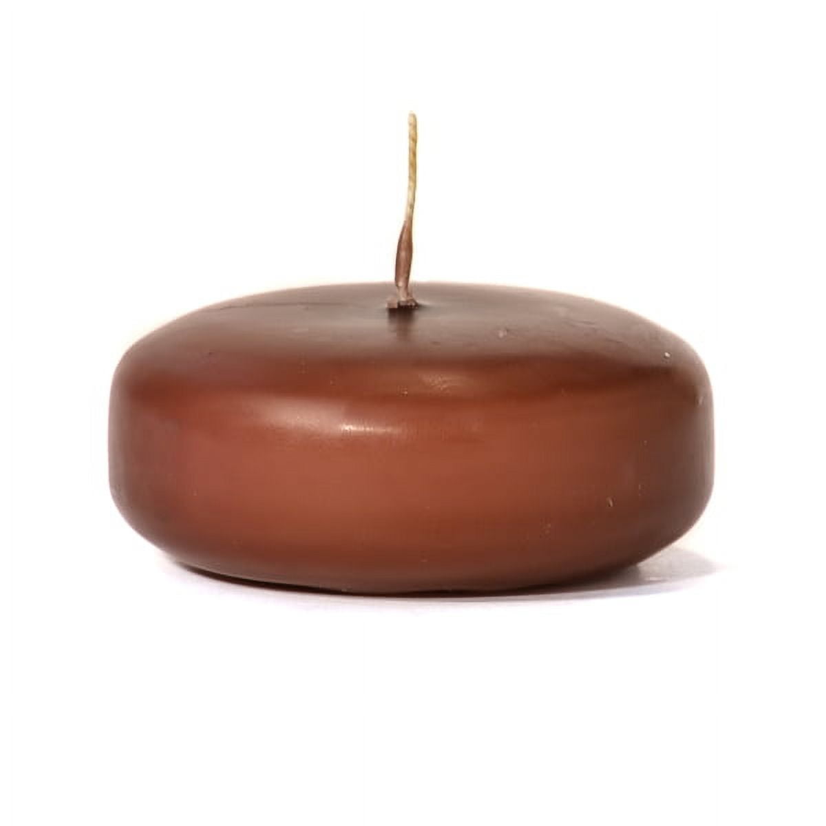 1 Pc Brown Floating Candles Small Disk 2.38 in. diameter x 1 in. tall
