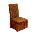 thumbnail image 1 of 1 Pc Bubble Textured Chair Slipcover, Stretch Spandex Dining Chair Cover, Elastic Bubble Seat Cover for Dining Room Chairs, One Size, Multicolor, 1 of 8