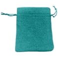 thumbnail image 1 of 1 Pc Burlap Bags with Drawstring Gift Bags Jewelry Pouches Sacks Plain Burlap Drawstring Gift Bags for Favors Linen Sacks Gift Pouches for Wedding Party and DIY Craft, 3.54x4.72 Inch, Lake Blue, 1 of 9