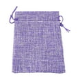 thumbnail image 1 of 1 Pc Burlap Bags with Drawstring Gift Bags Jewelry Pouches Sacks Plain Burlap Drawstring Gift Bags for Favors Linen Sacks Gift Pouches for Wedding Party and DIY Craft, 3.54x4.72 Inch, Purple, 1 of 9