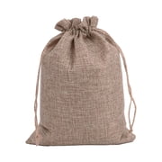 1 Pc Burlap Gift Bags with Drawstring, Reusable Burlap Gift Bags Linen Treat Sacks for Wrapping Birthday Wedding Party Favor Jewelry Pouch DIY Craft 9x6.7"
