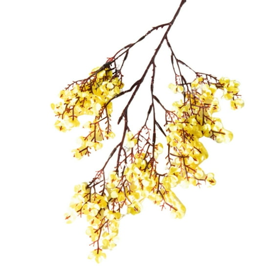 1 Pc Burnt Artificial Baby's Breath Flowers 1 Bundles Silk Gypsophila with Bendable Stems for Fall Centerpiece Wedding Decor and Table Arrangements, 19.7 Inch, Gold